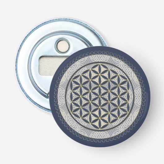 FLOWER OF LIFE – 聖幾何学シンボルアート1 栓抜き (正面)