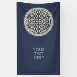 FLOWER OF LIFE – 聖幾何学シンボルアート1 横断幕
