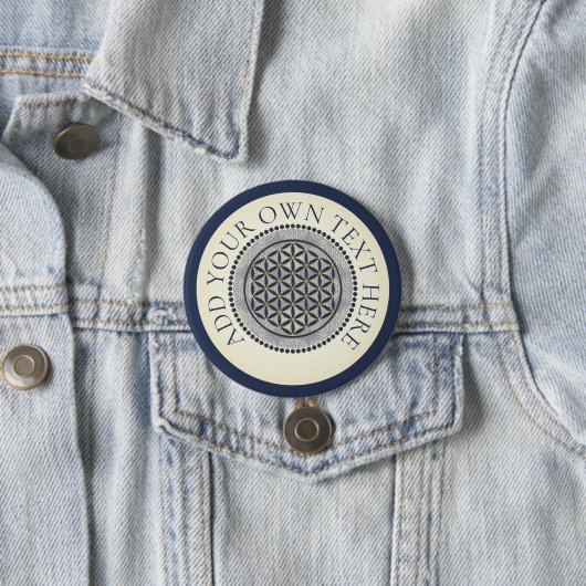 FLOWER OF LIFE – 聖幾何学シンボルアート1 缶バッジ (インサイチュ)