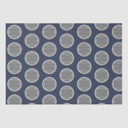 FLOWER OF LIFE – 聖幾何学シンボルアート1 薄葉紙 (正面)