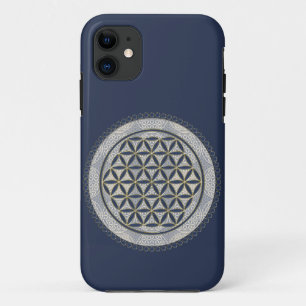 FLOWER OF LIFE – 聖幾何学シンボルアート1 iPhone 11 ケース
