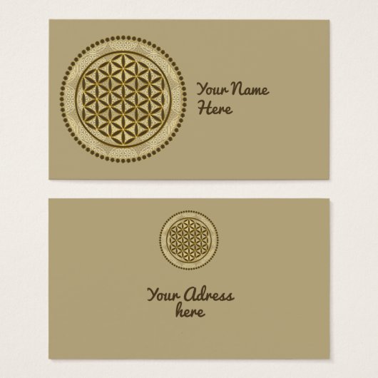 FLOWER OF LIFE – 聖幾何学シンボルアート2 (正面&裏面)