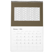 FLOWER OF LIFE – 聖幾何学シンボルアート2 カレンダー (2月 2026)