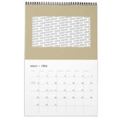 FLOWER OF LIFE – 聖幾何学シンボルアート2 カレンダー (3月 2026)