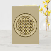 FLOWER OF LIFE – 聖幾何学シンボルアート2 カード (黄色い花)