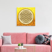 FLOWER OF LIFE – 聖幾何学シンボルアート2 キャンバスプリント (インサイチュ (リビング))