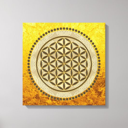 FLOWER OF LIFE – 聖幾何学シンボルアート2 キャンバスプリント (正面)