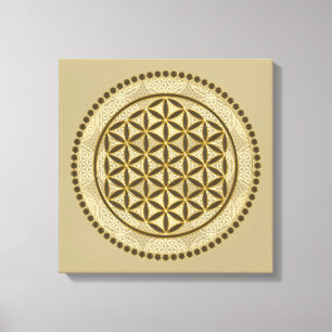 FLOWER OF LIFE – 聖幾何学シンボルアート2 キャンバスプリント