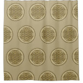FLOWER OF LIFE – 聖幾何学シンボルアート2 シャワーカーテン (正面)