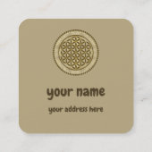 FLOWER OF LIFE – 聖幾何学シンボルアート2 スクエア名刺 (裏面)