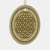 FLOWER OF LIFE – 聖幾何学シンボルアート2 セラミックオーナメント (右)