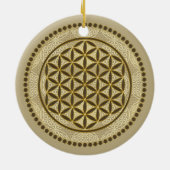 FLOWER OF LIFE – 聖幾何学シンボルアート2 セラミックオーナメント (裏面)