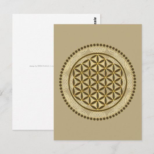 FLOWER OF LIFE – 聖幾何学シンボルアート2 ポストカード (正面/裏面)