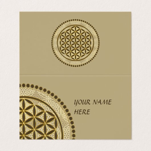 FLOWER OF LIFE – 聖幾何学シンボルアート2 名刺 (外部フラット)