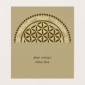 FLOWER OF LIFE – 聖幾何学シンボルアート2 名刺 (内部フラット)