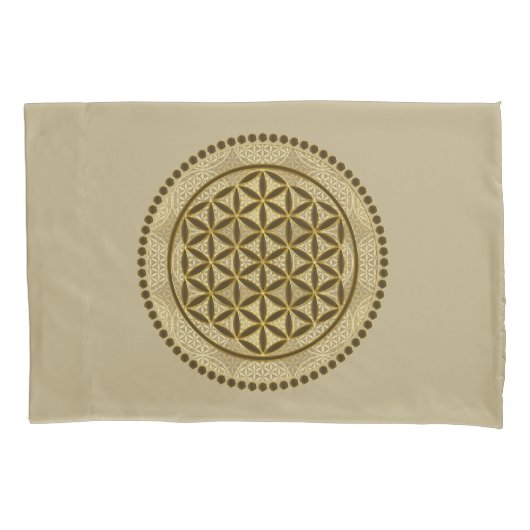 FLOWER OF LIFE – 聖幾何学シンボルアート2 枕カバー (正面)