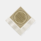 FLOWER OF LIFE – 聖幾何学シンボルアート2 縁ありカクテルナプキン (角)