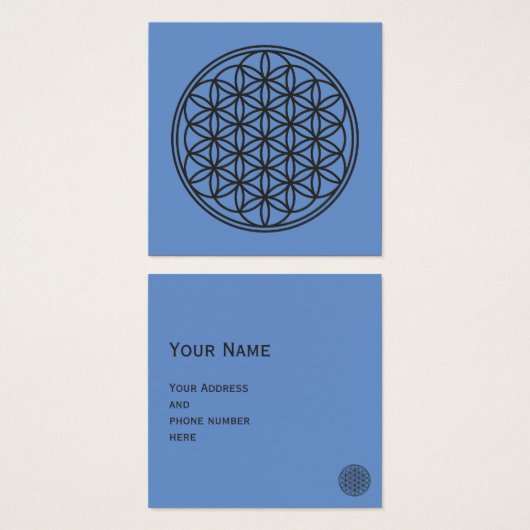 FLOWER OF LIFE – 聖幾何学シンボル概要1 (正面&裏面)