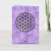 FLOWER OF LIFE – 聖幾何学シンボル概要1 カード (裏面)