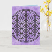 FLOWER OF LIFE – 聖幾何学シンボル概要1 カード (黄色い花)