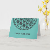 FLOWER OF LIFE – 聖幾何学シンボル概要1 カード (黄色い花)