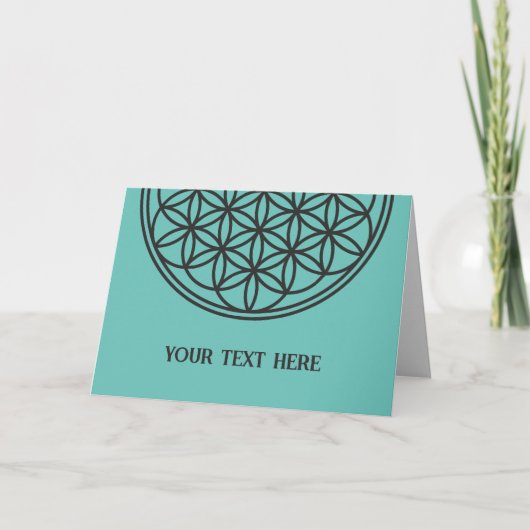 FLOWER OF LIFE – 聖幾何学シンボル概要1 カード (正面)