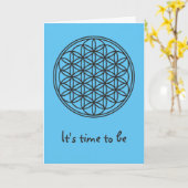 FLOWER OF LIFE – 聖幾何学シンボル概要1 カード (黄色い花)