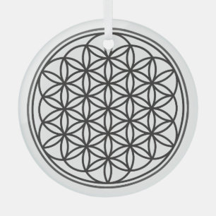 FLOWER OF LIFE – 聖幾何学シンボル概要1 ガラスオーナメント