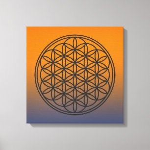 FLOWER OF LIFE – 聖幾何学シンボル概要1 キャンバスプリント