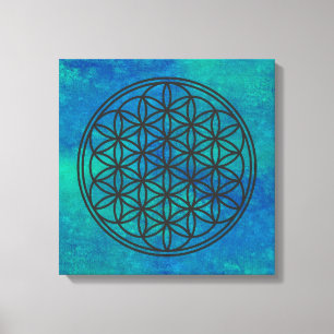 FLOWER OF LIFE – 聖幾何学シンボル概要1 キャンバスプリント