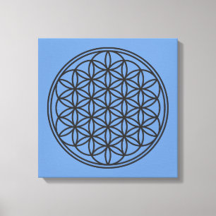 FLOWER OF LIFE – 聖幾何学シンボル概要1 キャンバスプリント