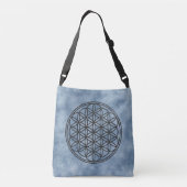 FLOWER OF LIFE – 聖幾何学シンボル概要1 クロスボディバッグ (裏面)