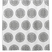 FLOWER OF LIFE – 聖幾何学シンボル概要1 シャワーカーテン (正面)