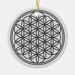 FLOWER OF LIFE – 聖幾何学シンボル概要1 セラミックオーナメント