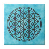 FLOWER OF LIFE – 聖幾何学シンボル概要1 タイル (正面)