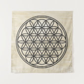 FLOWER OF LIFE – 聖幾何学シンボル概要1 タペストリー (正面(横))