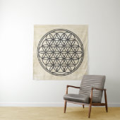 FLOWER OF LIFE – 聖幾何学シンボル概要1 タペストリー (インサイチュ(横))
