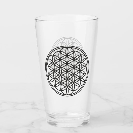 FLOWER OF LIFE – 聖幾何学シンボル概要1 タンブラーグラス (正面)