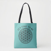 FLOWER OF LIFE – 聖幾何学シンボル概要1 トートバッグ (正面)