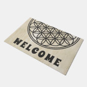 FLOWER OF LIFE – 聖幾何学シンボル概要1 ドアマット (アングル)