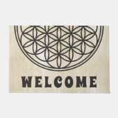 FLOWER OF LIFE – 聖幾何学シンボル概要1 ドアマット (正面)