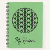 FLOWER OF LIFE – 聖幾何学シンボル概要1 ノートブック (正面)