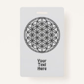 FLOWER OF LIFE – 聖幾何学シンボル概要1 バッジ (正面)