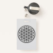 FLOWER OF LIFE – 聖幾何学シンボル概要1 バッジ (裏面リトラクタブル付き)