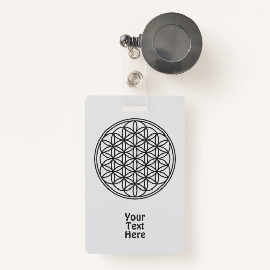 FLOWER OF LIFE – 聖幾何学シンボル概要1 バッジ (正面リトラクタブル付き)
