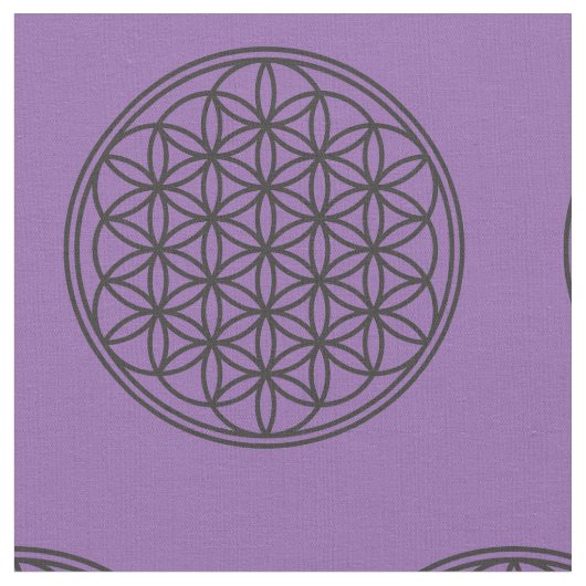 FLOWER OF LIFE – 聖幾何学シンボル概要1 ファブリック (クローズアップ)