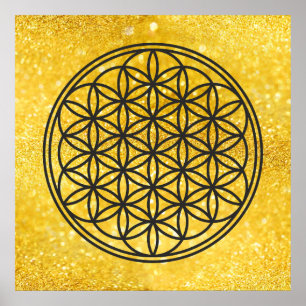 FLOWER OF LIFE – 聖幾何学シンボル概要1 ポスター