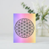 FLOWER OF LIFE – 聖幾何学シンボル概要1 ポストカード (スタンド正面)