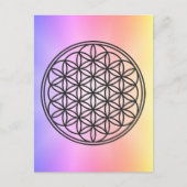 FLOWER OF LIFE – 聖幾何学シンボル概要1 ポストカード (正面)