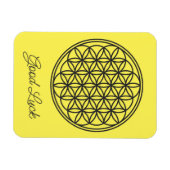 FLOWER OF LIFE – 聖幾何学シンボル概要1 マグネット (横)